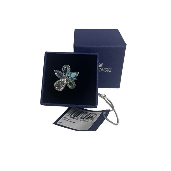 Swarovski Sunny Ring, Light multi-colored, Rhodium plated Size EUR 55 / 7 USA - Picture 2 of 7